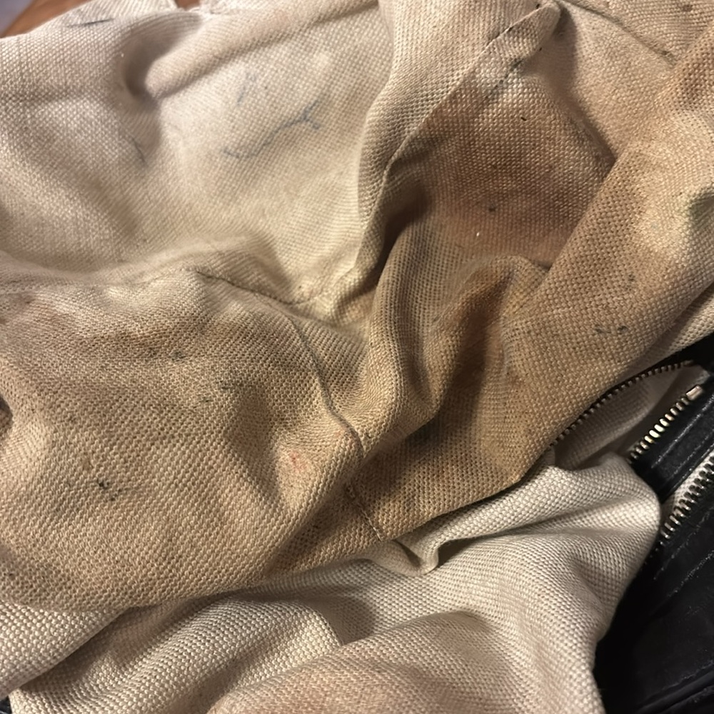 Gucci Embossed Black Leather Tote - Picture 9 of 11